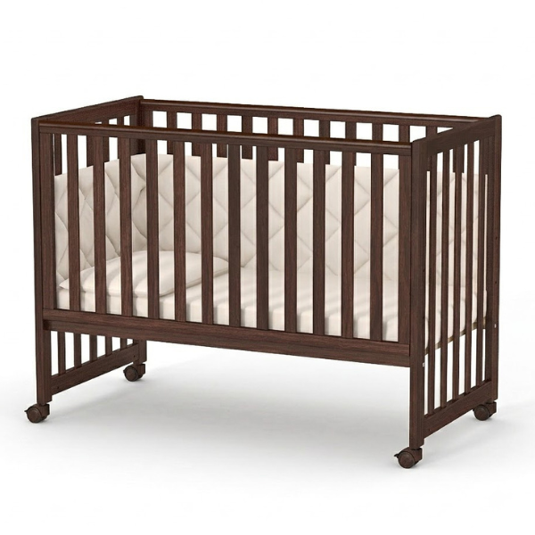 Dětská postýlka Sleeppo Gekko Kids 120x60. Tmavý ořech